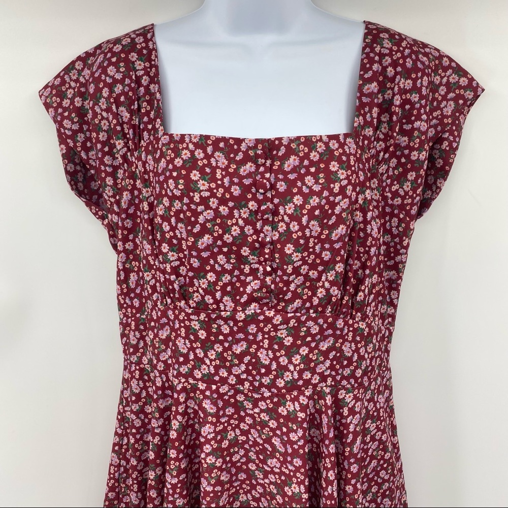 Unique Vintage x Timeless London | Dainty Floral Aaliyah Swing Dress | US 10 - Picture 7 of 16